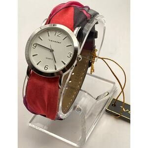 Vernier 7 West Womens Watch 32mm - New Battery - Adjustable Cloth Leather Band